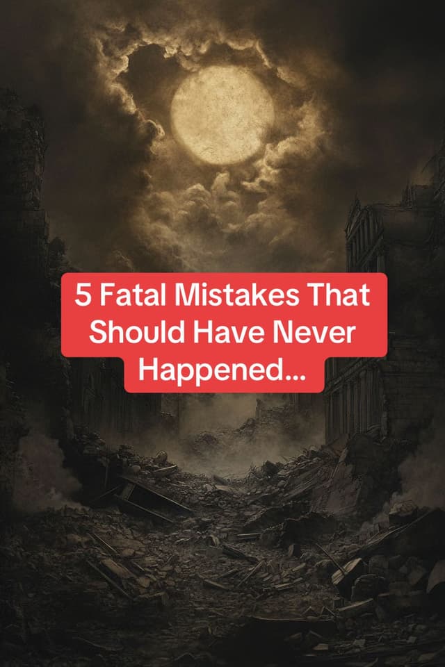 Some mistakes cost lives. Others erased centuries of knowled