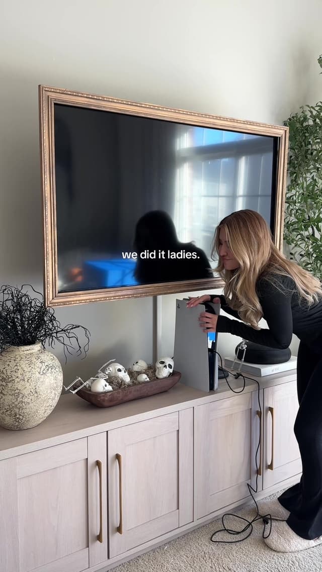 war. is. overrrrr!!!! 🎮😭🙌🏼 haha but for real the mount was a game changer and we ended up mounting our Nintendo Switch too! put both products under “LIVING ROOM” on my Amazon. #playstation #couplecomedy #homedecor #amazonfinds #gamerboyfriend 