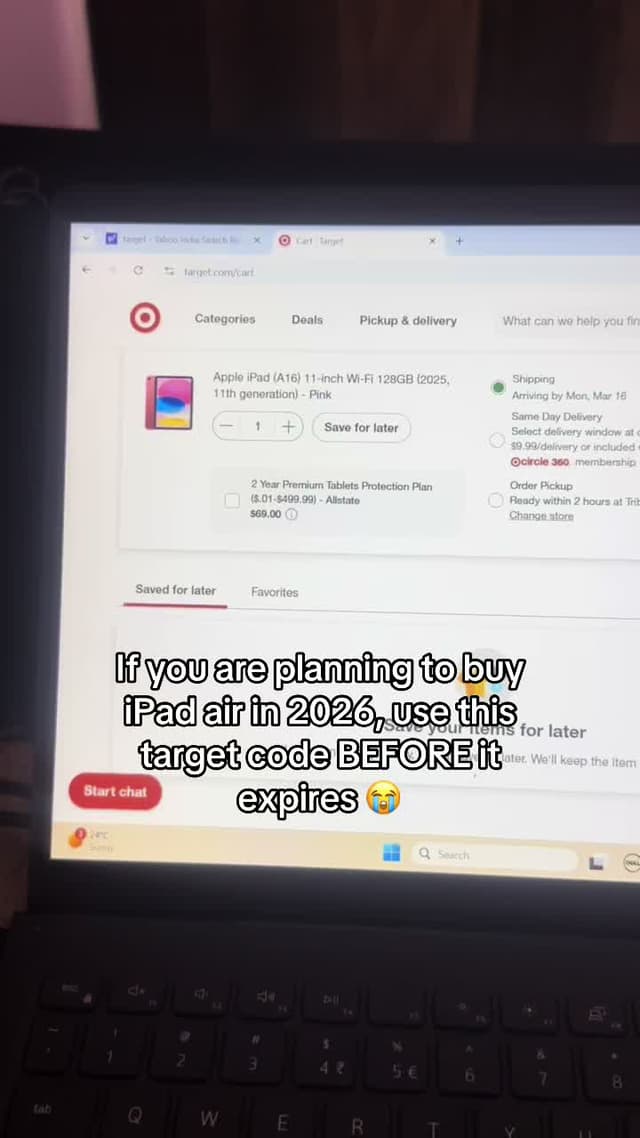 Tutorial pinned for y’all 💕#target #targetfinds #sale #fyp #studentdiscount 
