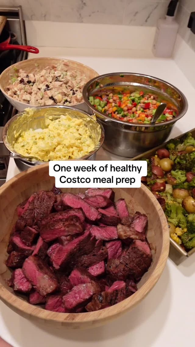 One week of meal prep! Super easy and makes enough for a family. #mealprep #glutenfree #healthy #salad #grilling